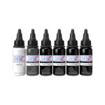 INTENZE Ink Gen-Z Bob Tyrrell Advanced Black & Grey Set - 6 x 30 ml